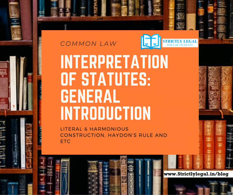 Interpretation of Statutes