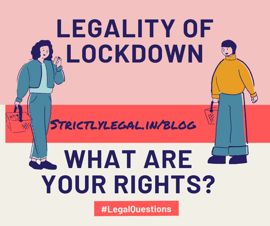 legality of lockdown in india
