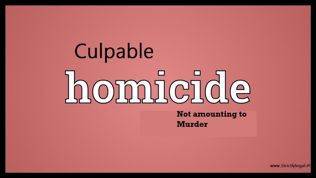 culpable homicide