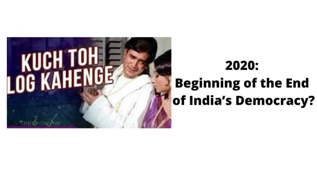 end of india's democracy