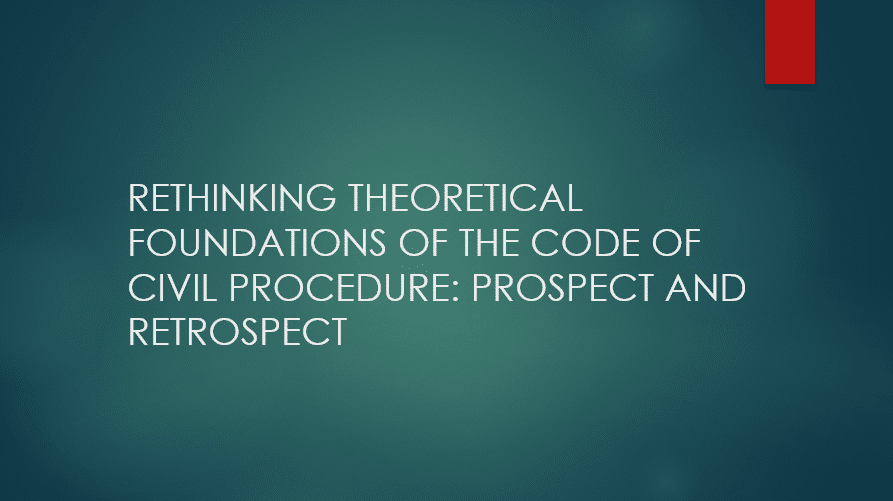 rethinking theoritical