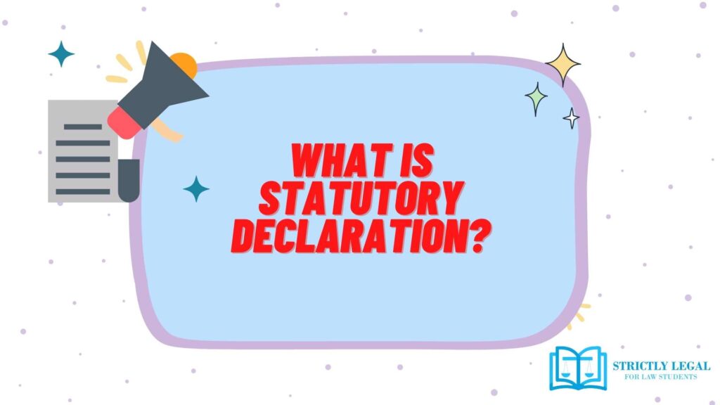 statutory declaration meaning