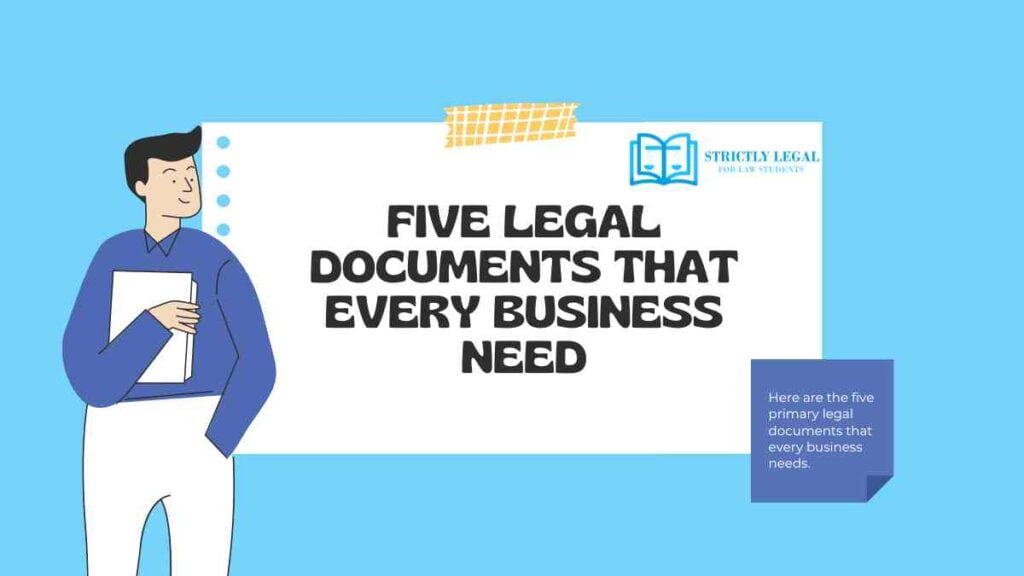 Five Legal Documents That Every Business Need
