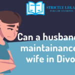 Can a husband claim maintenance from wife in Divorce?